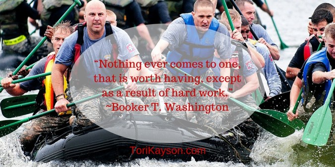 “Nothing ever comes to one, that is worth