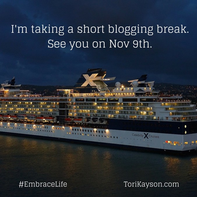 I'm taking a blogging break. see you on