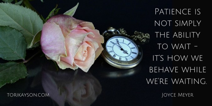 patience wait Fiction Faith & Foodies Dora Hiers