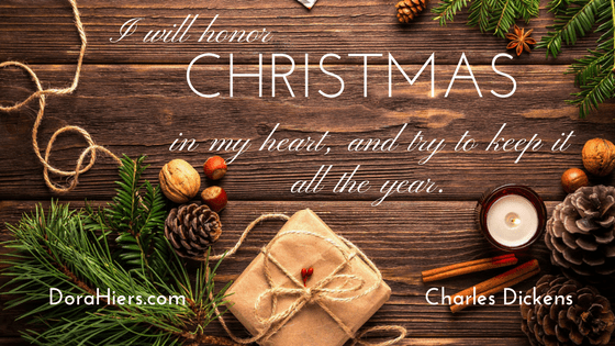 Christmas inspirational quote Dora Hiers Fiction Faith & Foodies