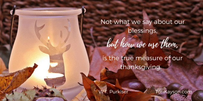 Thanksgiving blessings Dora Hiers Tori Kayson