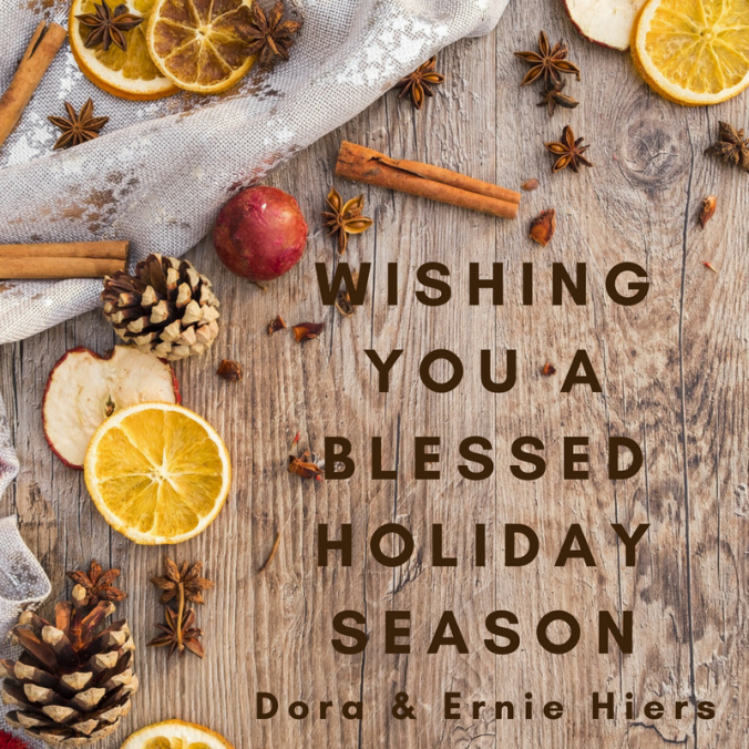 Christmas, Fiction Faith & Foodies, Ernie & Dora Hiers