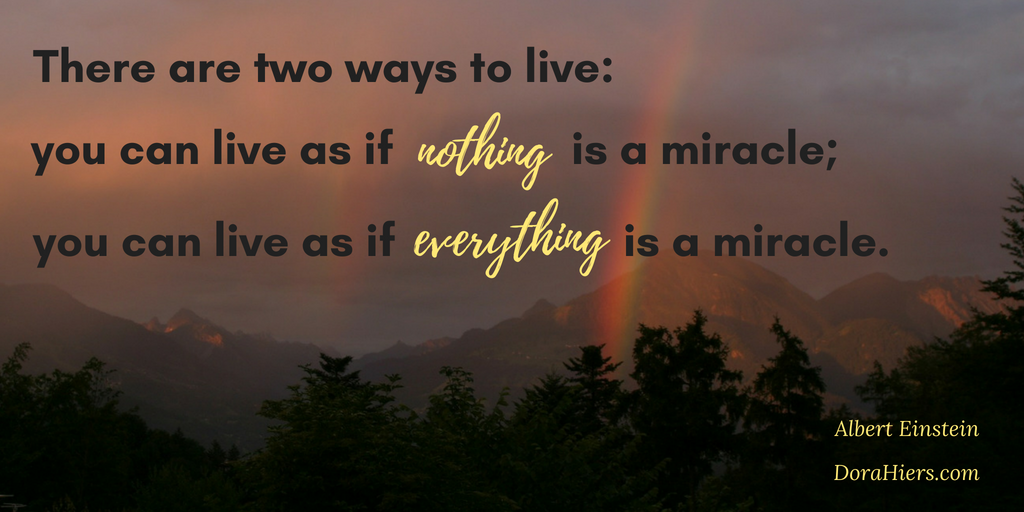 miracles, inspirational quotes, Dora Hiers, Fiction Faith & Foodies