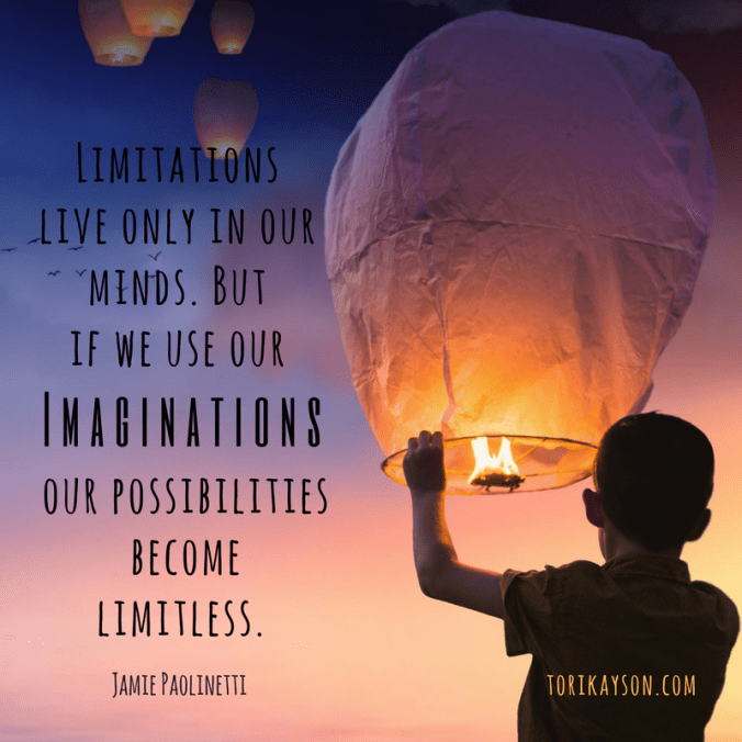 imagination, tori kayson, inspirational quote, fiction faith & foodies