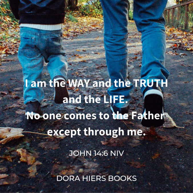 Father and son, Bible verse, Dora Hiers books