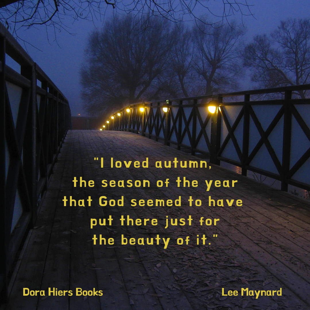 autumn, night, quote